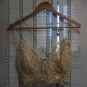 Free People elegant Lace Bralette in Cream